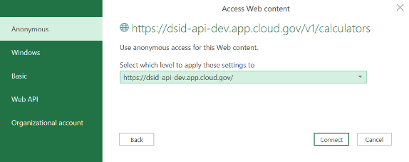 DSID API Example Response
