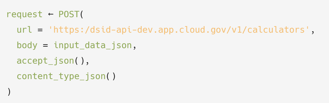 DSID API Example Response
